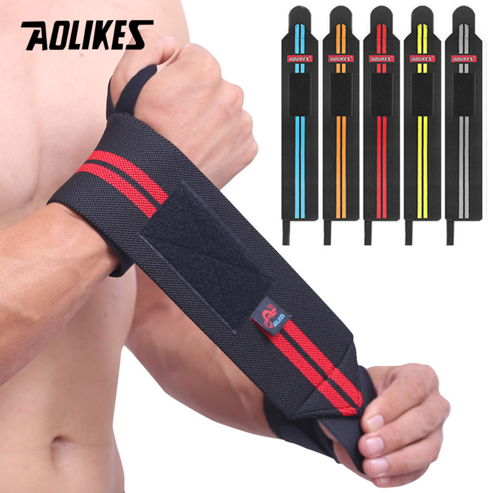 Wrist Wraps Weightlifting Support - Aolikes 1 par pulseira suporte de