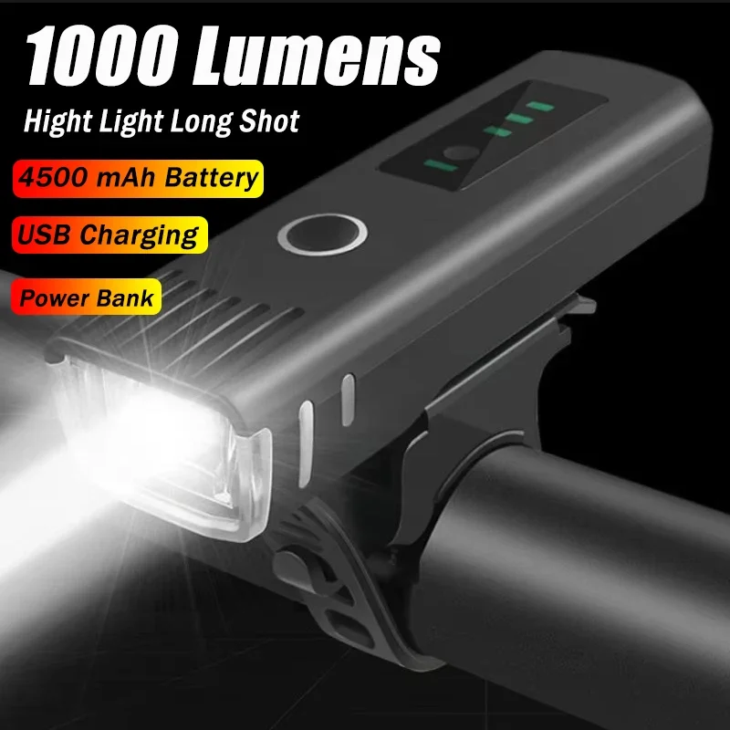 Rechargeable Bicycle Headlight 1000 Lumen - Lanterna Frontal de Bicicleta de 1000