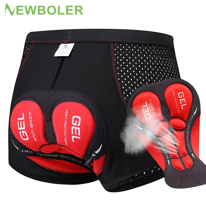 Padded Cycling Shorts 5D Gel - Shorts de Ciclismo Masculinos NEWBOLER com