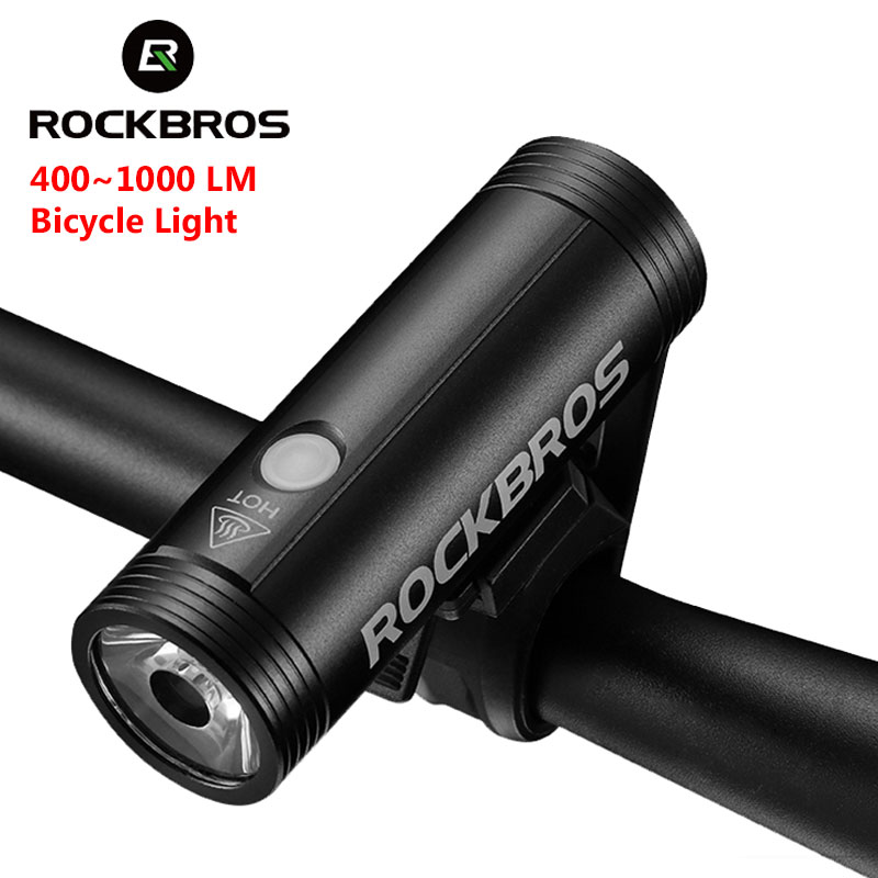 Rechargeable Bicycle Headlight 1000 Lumen - Rockbros luz da bicicleta frente ciclismo