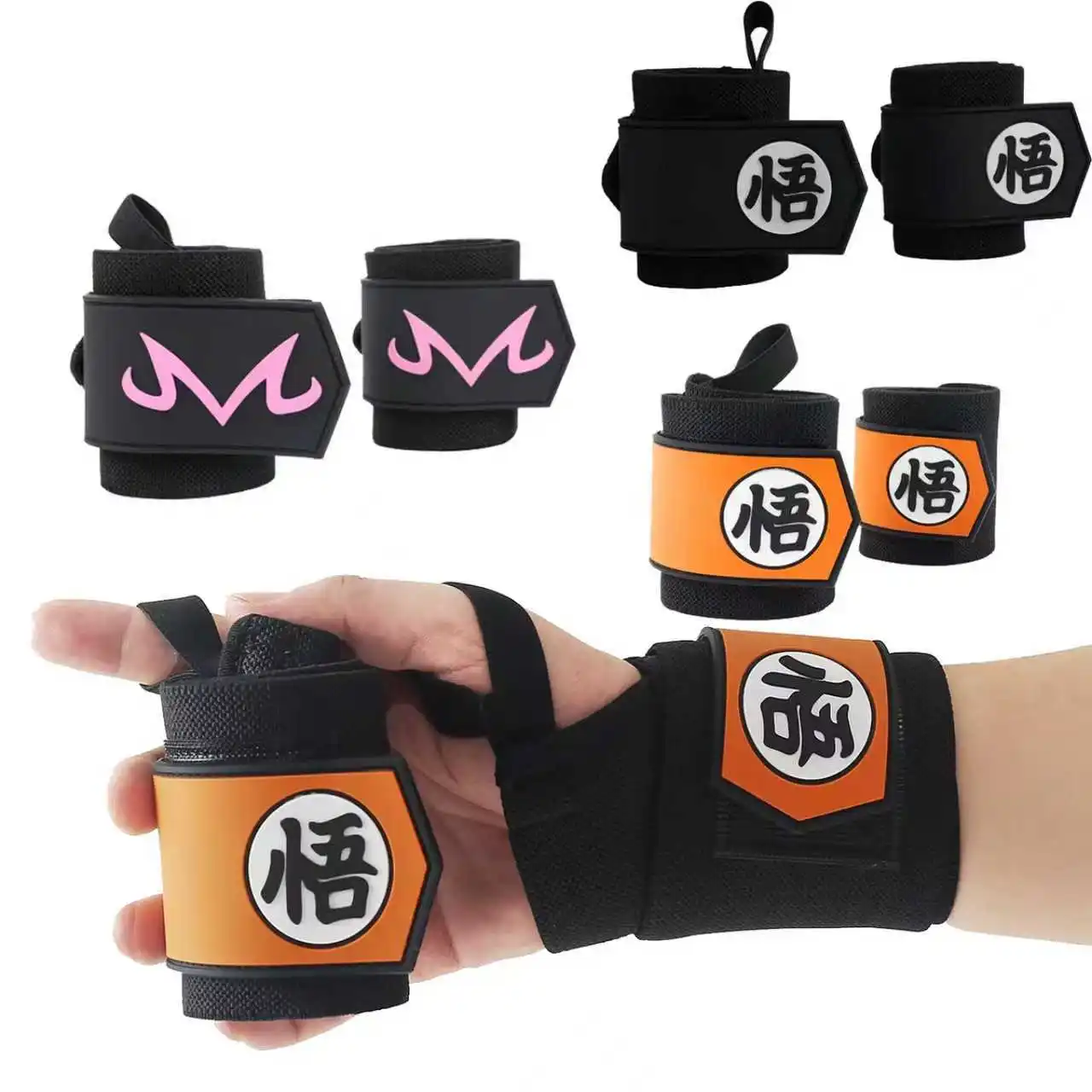 Wrist Wraps Weightlifting Support - 1 Par de Faixas de Suporte