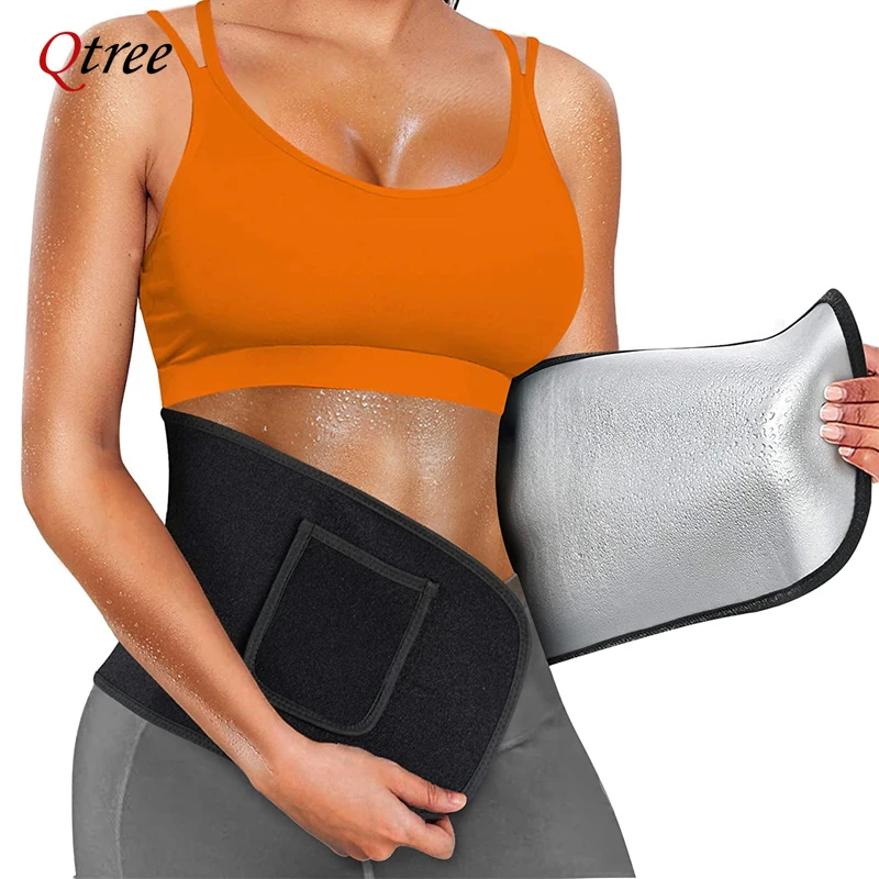 Sweat Waist Trainer Belt Neoprene - Qtree cintura cincher corpo shaper envoltório