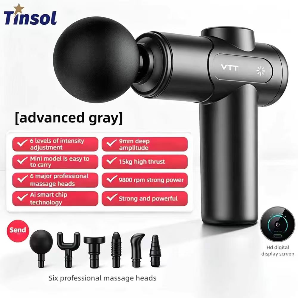 Electric Massage Gun Deep Tissue - Pistola de Massagem Elétrica TINSOL para