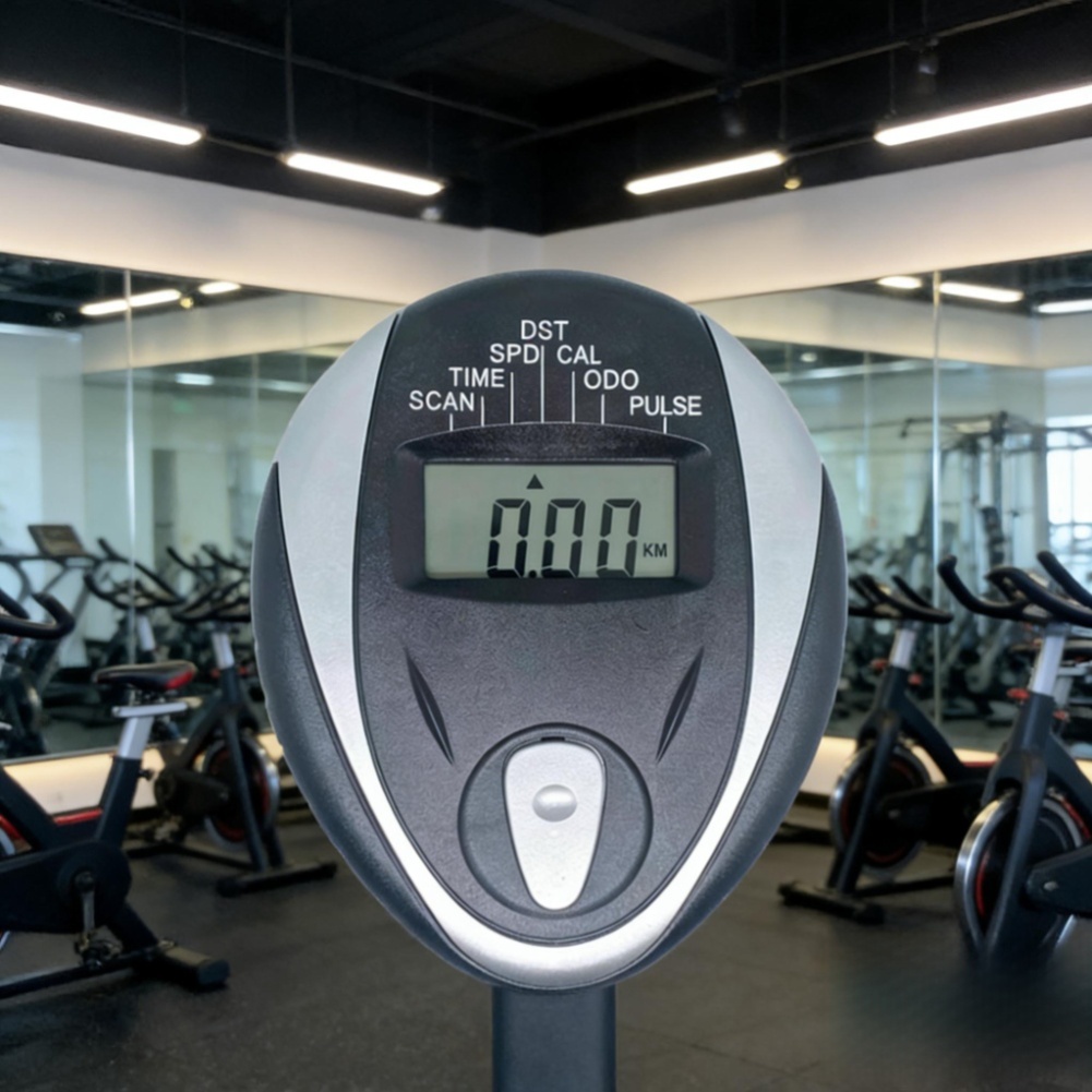 Exercise Bike Magnetic Resistance - Display LCD ABS Preto para Bicicleta