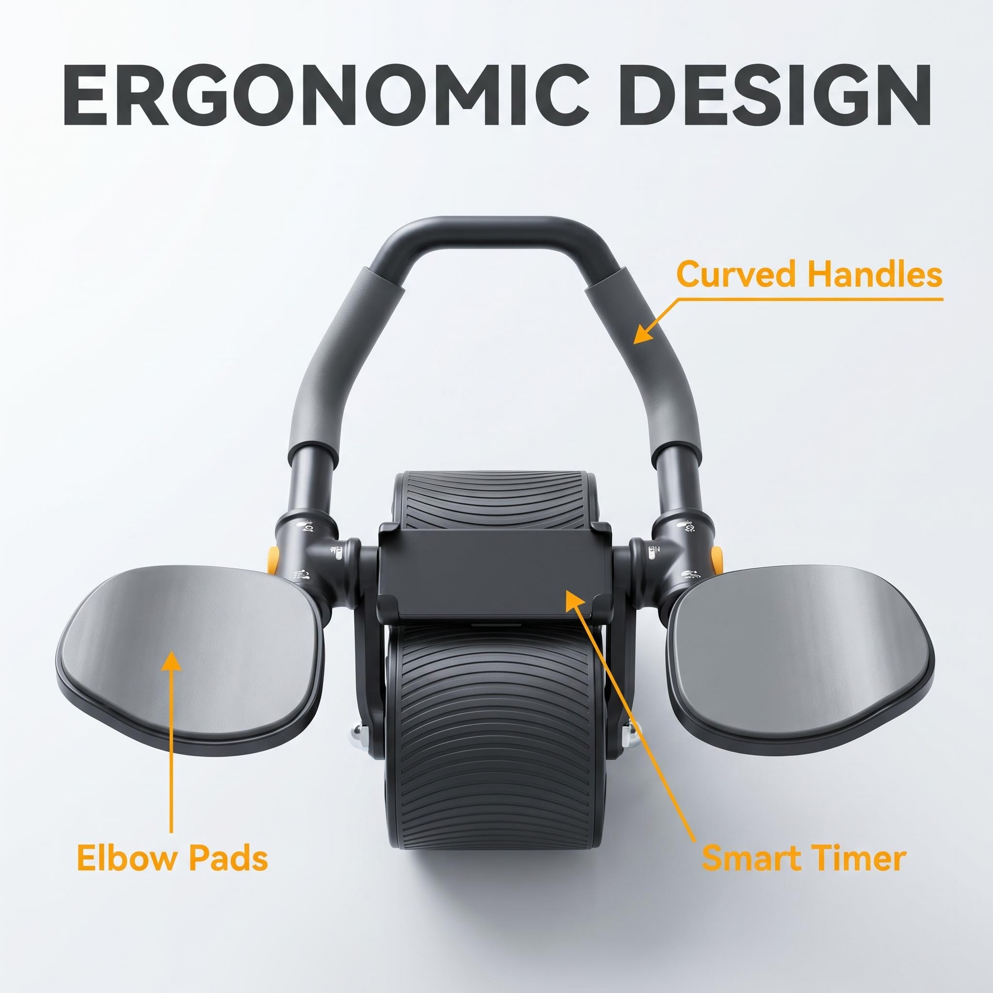 Ab Roller Wheel With Elbow Support - Rolo Abdominal 3 em 1 para