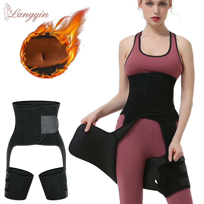 Sweat Waist Trainer Belt Neoprene - Dupla Compressão Cintura Trainer, Suor, Sauna,