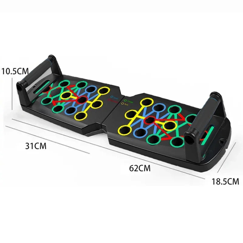 Push Up Board Foldable Multi Function - Conjunto de prancha push-up dobrável –