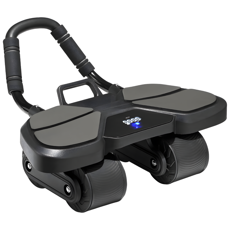 Ab Roller Wheel With Elbow Support - Rolo de roda Ab preto com