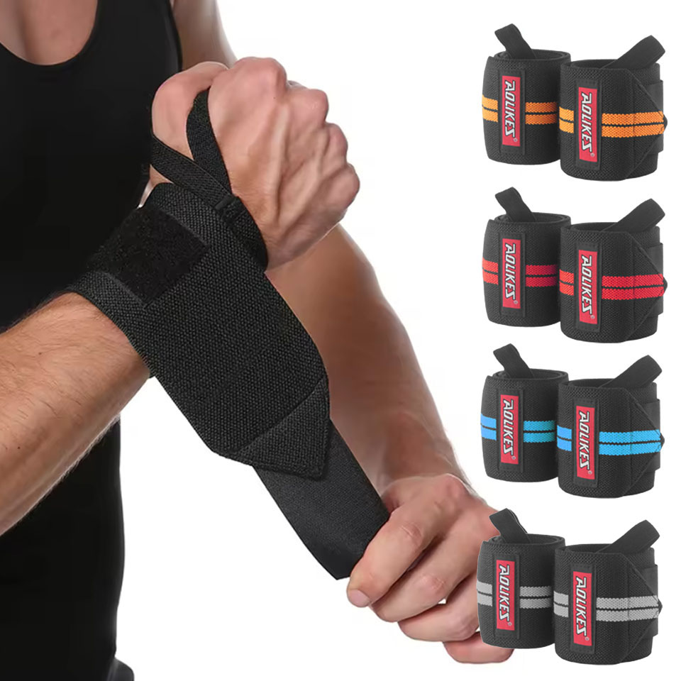 Wrist Wraps Weightlifting Support - AOLIKES Munhequeiras de Fitness para Levantamento