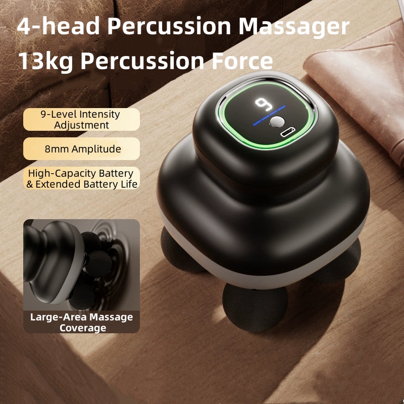 Electric Massage Gun Deep Tissue - Pistola de fáscia portátil de 4