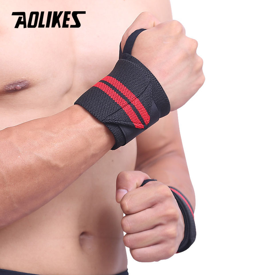 Aolikes 1 par pulseira suporte - Wrist Wraps Weightlifting Support avaliação e preço