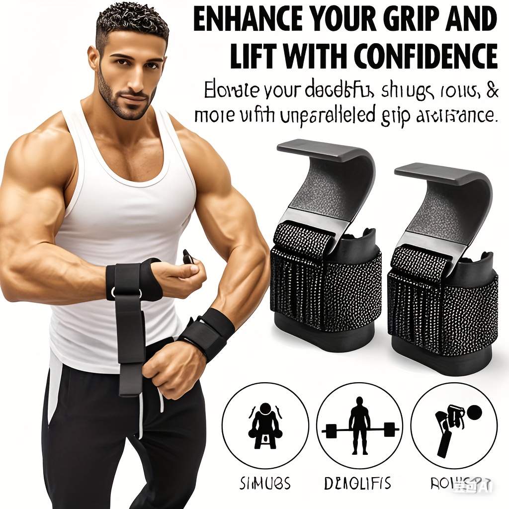 Ganchos de Levantamento de Pes - Wrist Wraps Weightlifting Support avaliação e preço