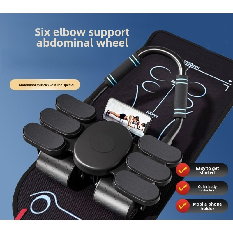 Equipamento de Exercício Abdom - Ab Roller Wheel With Elbow Support avaliação e preço