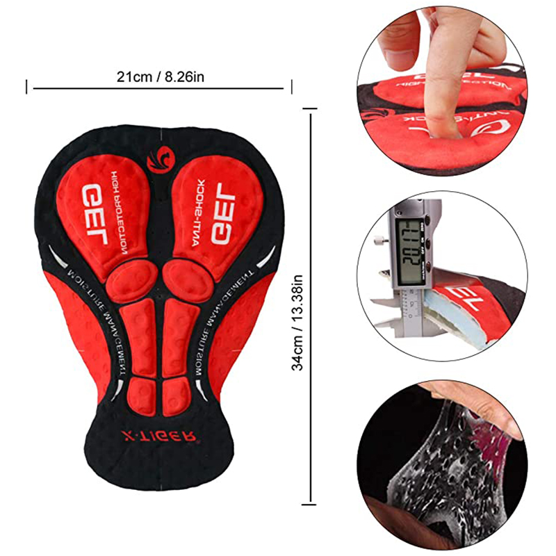X-tiger ciclismo shorts atuali - Padded Cycling Shorts 5D Gel avaliação e preço