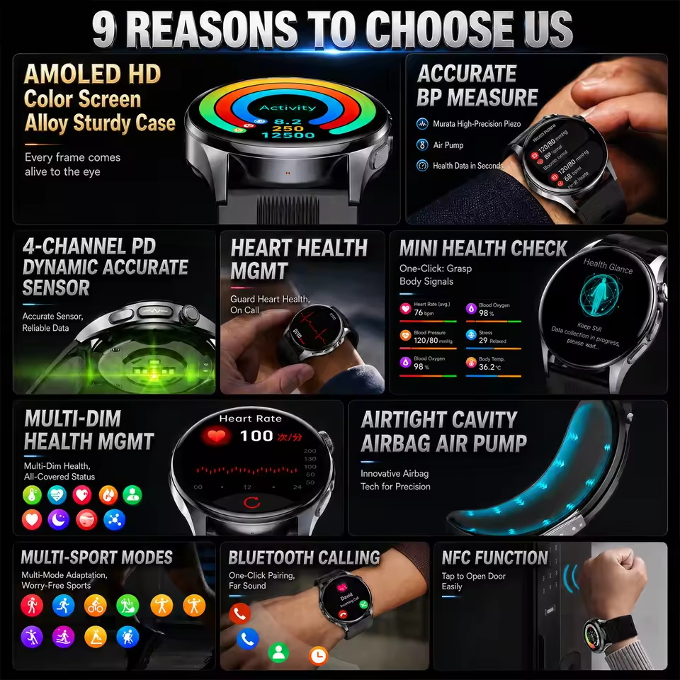 Novo Smartwatch 2026 com Mediç - Resistance Bands Set With Handles avaliação e preço