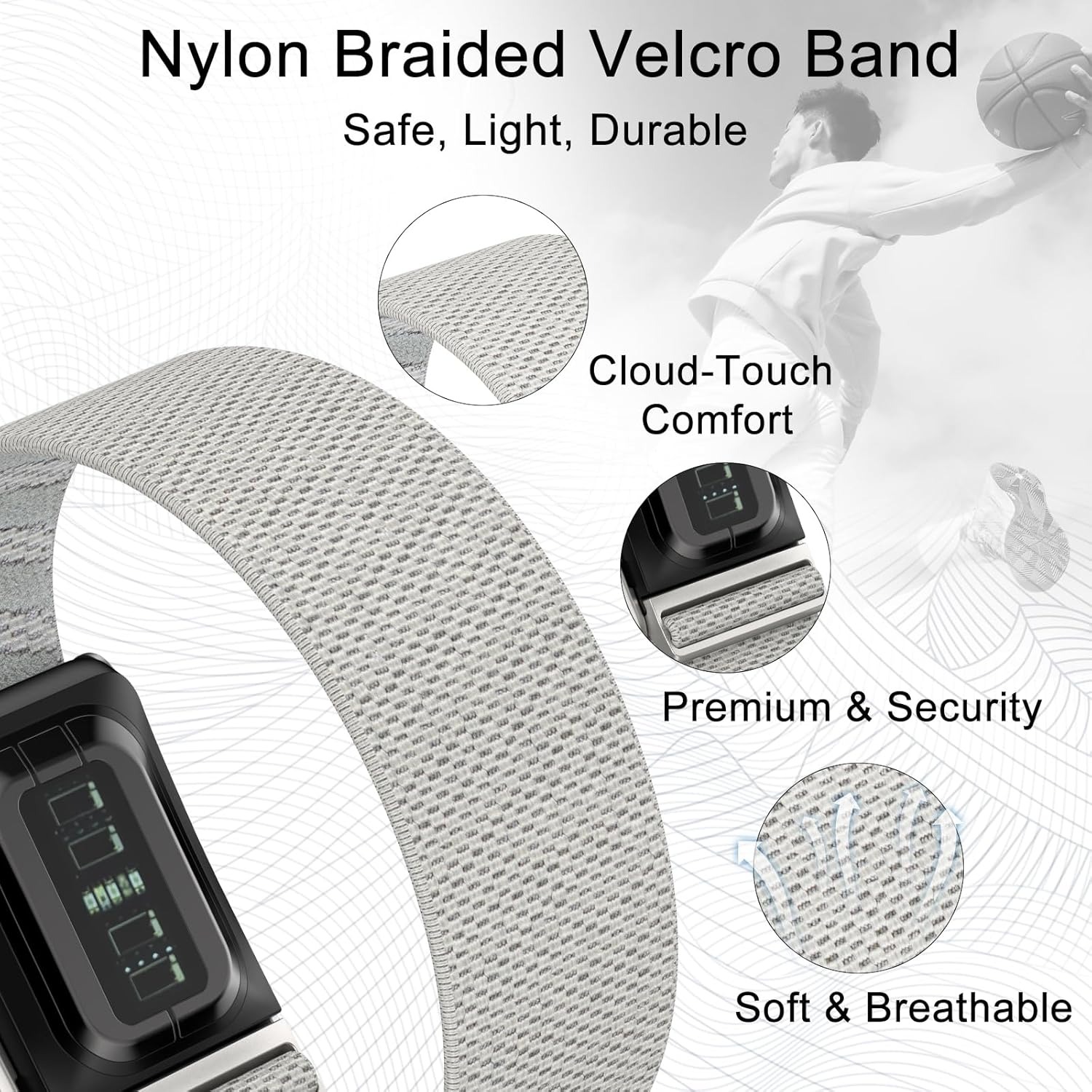 Banda Elástica de Nylon para B - Resistance Bands Set With Handles avaliação e preço