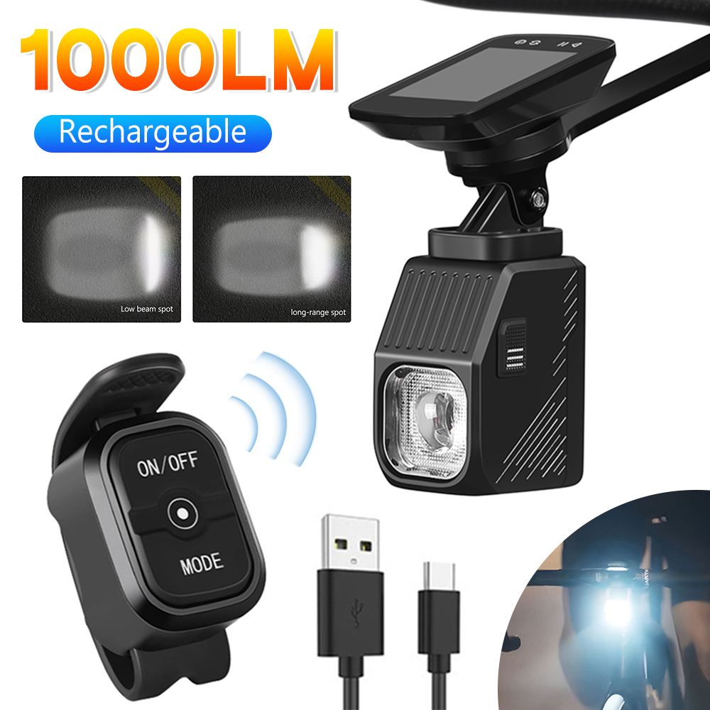 Farol de bicicleta de estrada  - Rechargeable Bicycle Headlight 1000 Lumen avaliação e preço