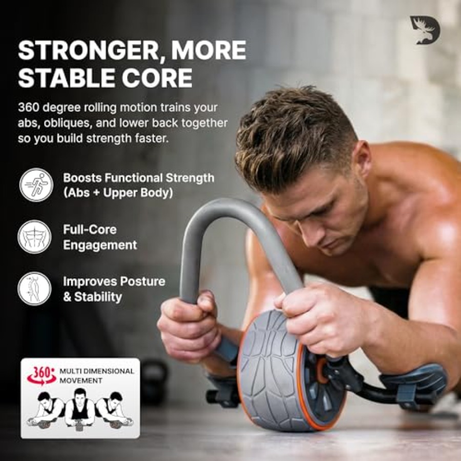 Roda Abdominal com Apoio para  - Ab Roller Wheel With Elbow Support avaliação e preço