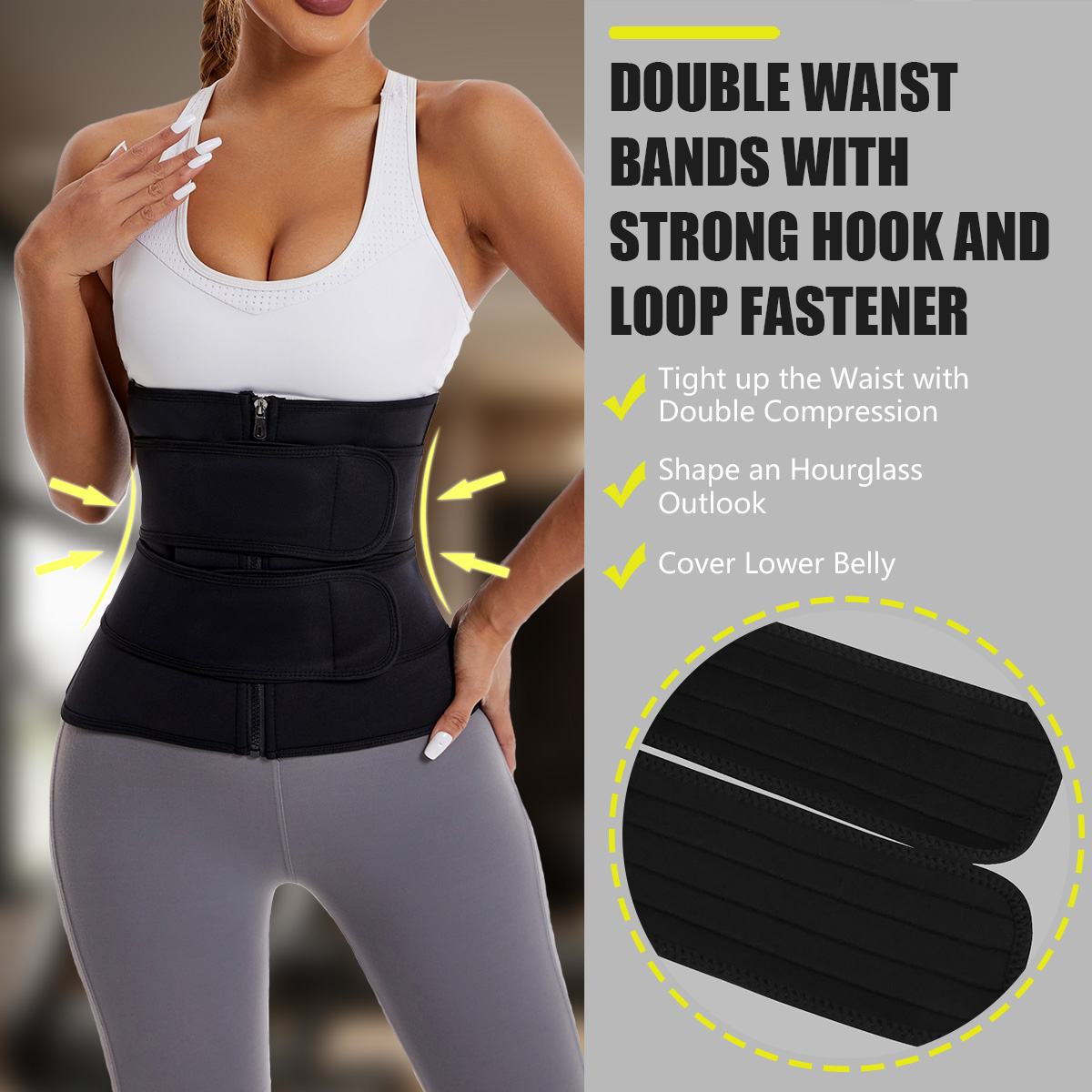 Cinta Modeladora Feminina com  - Sweat Waist Trainer Belt Neoprene avaliação e preço