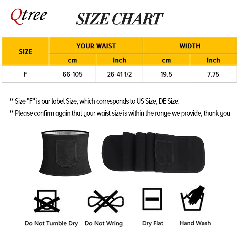 Qtree cintura cincher corpo sh - Sweat Waist Trainer Belt Neoprene avaliação e preço