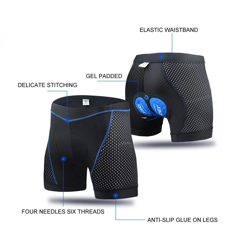 Roupa interior masculina de ci - Padded Cycling Shorts 5D Gel avaliação e preço