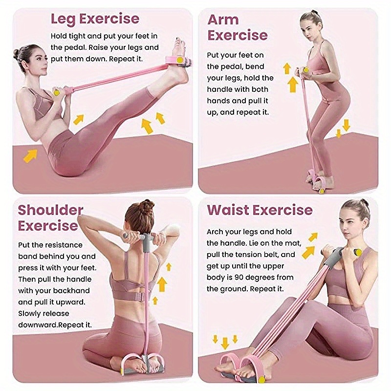 Conjunto de Faixas de Resistên - Resistance Bands Set With Handles avaliação e preço