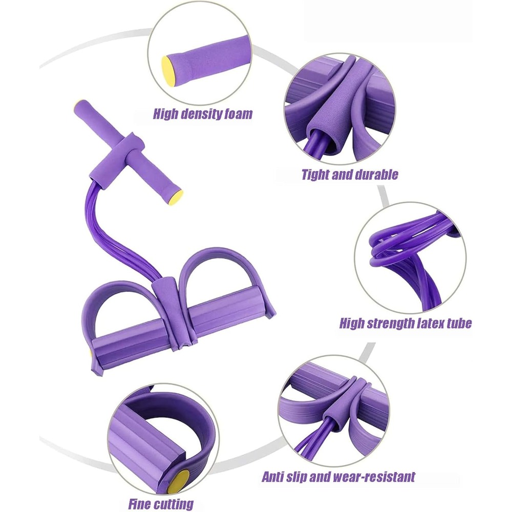 Conjunto de Faixas de Resistên - Resistance Bands Set With Handles avaliação e preço