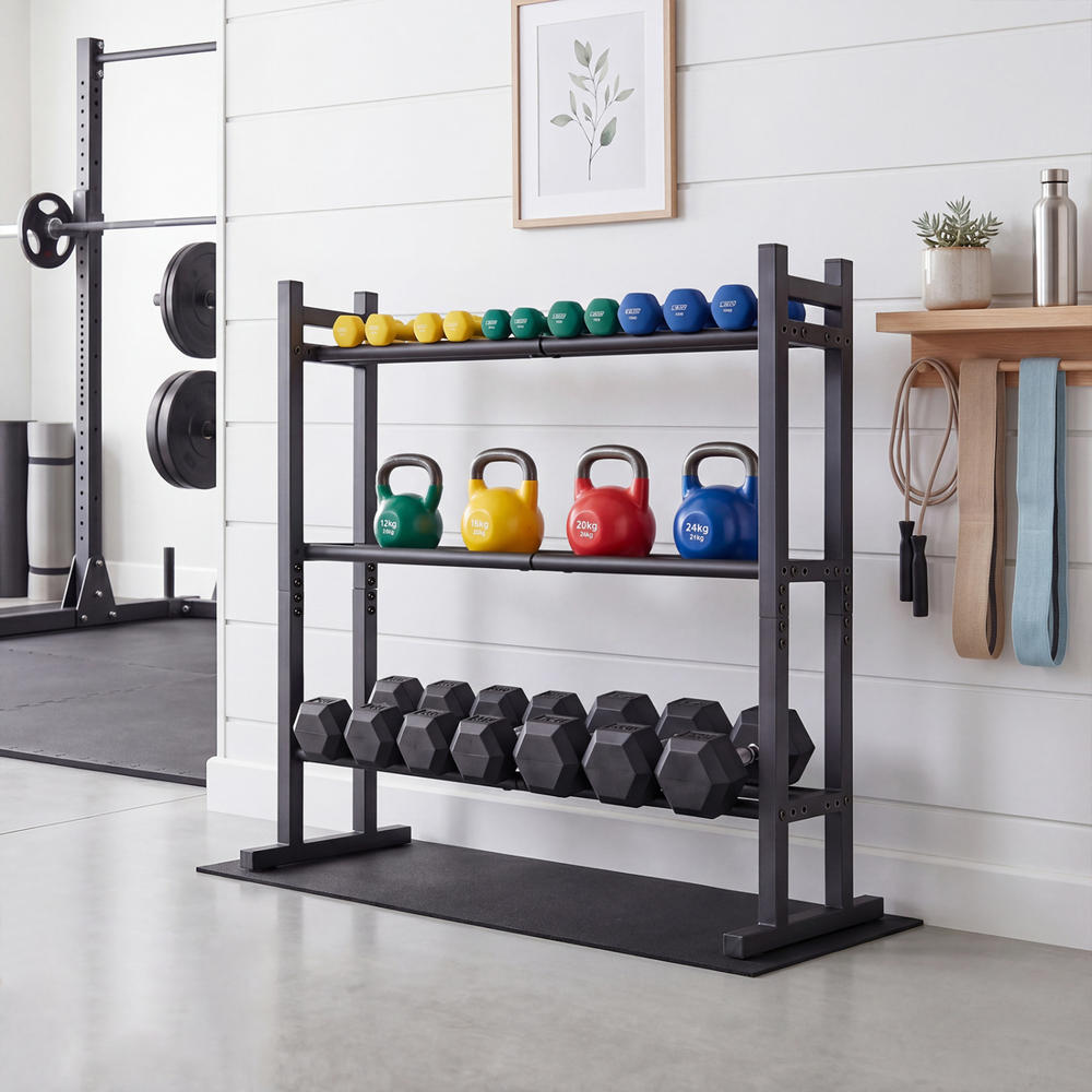 Suporte para Halteres de 3 Nív - Fitness Equipment avaliação e preço