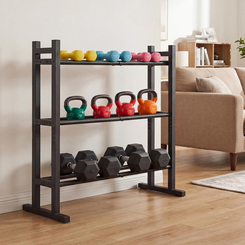 Suporte para Halteres de 3 Nív - Fitness Equipment avaliação e preço