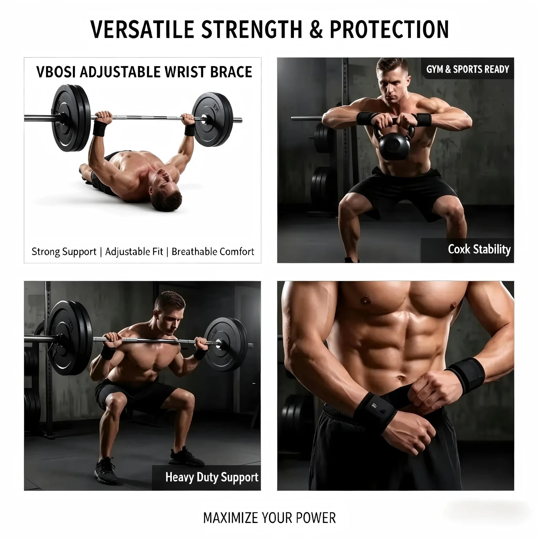 Faixas de Pulso Profissionais  - Wrist Wraps Weightlifting Support avaliação e preço