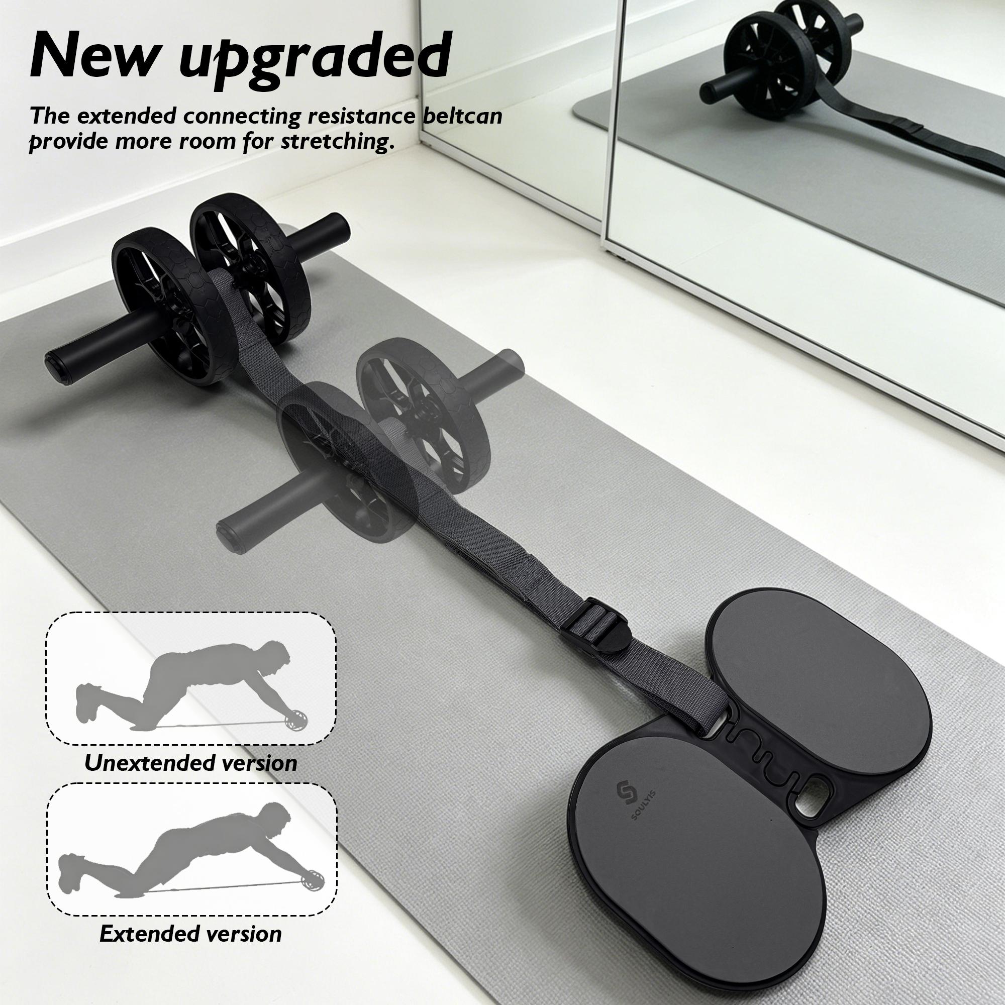 Rolo Abdominal de Rodas Duplas - Ab Roller Wheel With Elbow Support avaliação e preço