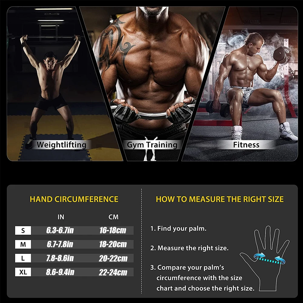Luvas de ginástica meio dedo c - Wrist Wraps Weightlifting Support avaliação e preço