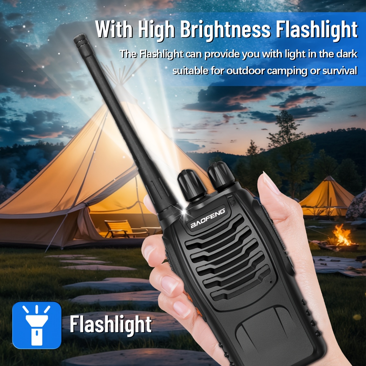 Rádios Walkie Talkies Baofeng  - Hiking avaliação e preço
