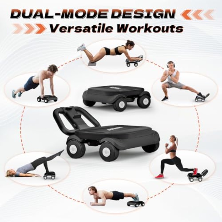 Roda Abdominal para treino de  - Ab Roller Wheel With Elbow Support avaliação e preço