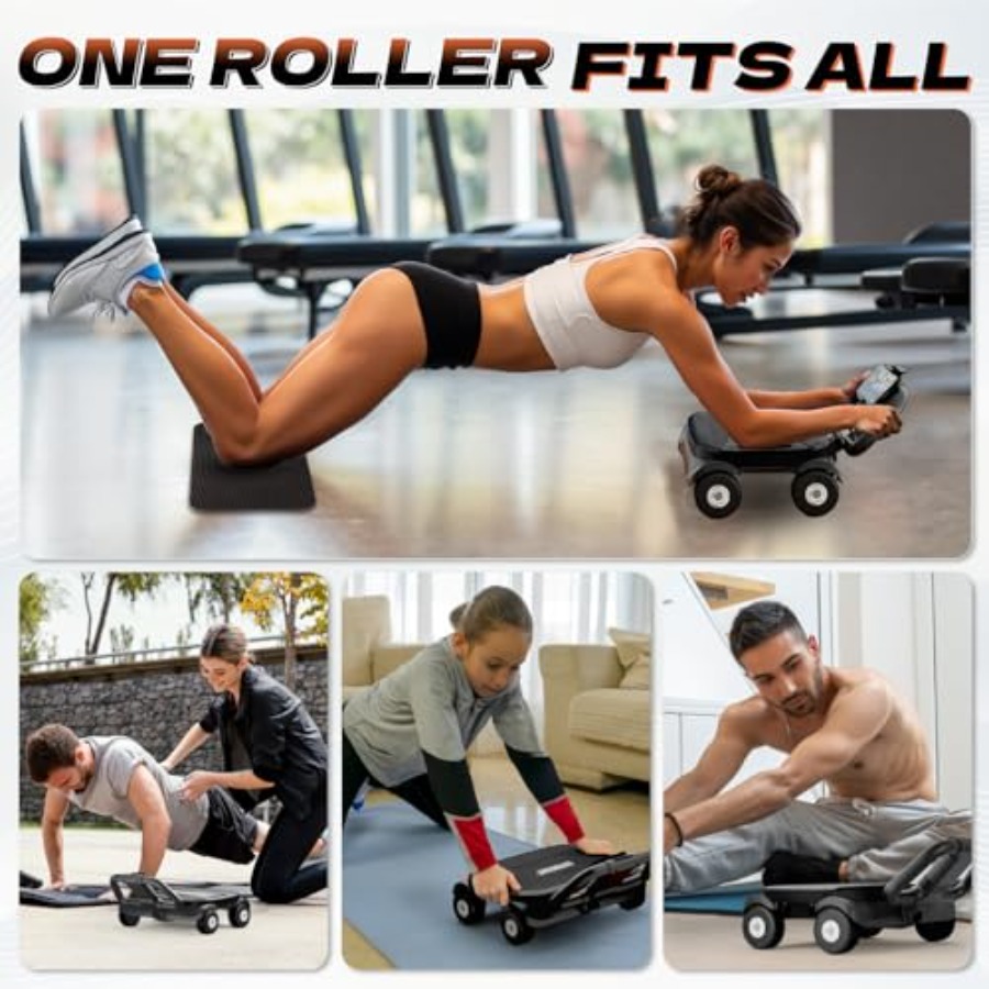 Roda Abdominal para treino de  - Ab Roller Wheel With Elbow Support avaliação e preço